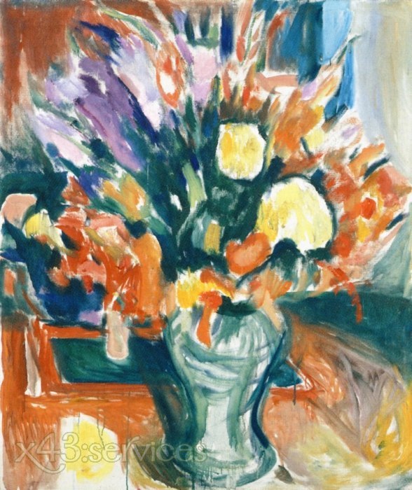 Edvard Munch - Blumen in einer Vase - Flowers in a Vase